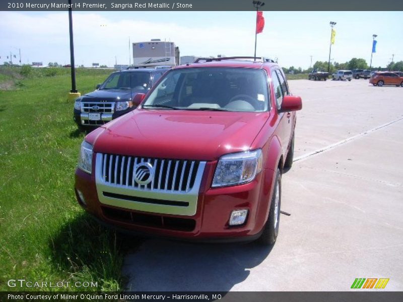 Sangria Red Metallic / Stone 2010 Mercury Mariner I4 Premier