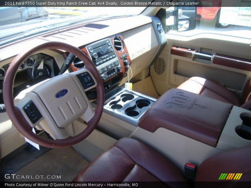 Golden Bronze Metallic / Chaparral Leather 2011 Ford F350 Super Duty King Ranch Crew Cab 4x4 Dually