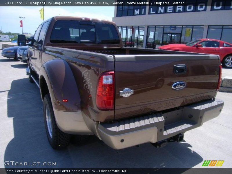 Golden Bronze Metallic / Chaparral Leather 2011 Ford F350 Super Duty King Ranch Crew Cab 4x4 Dually