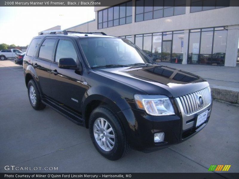 Black / Black/Stone 2008 Mercury Mariner V6 Premier