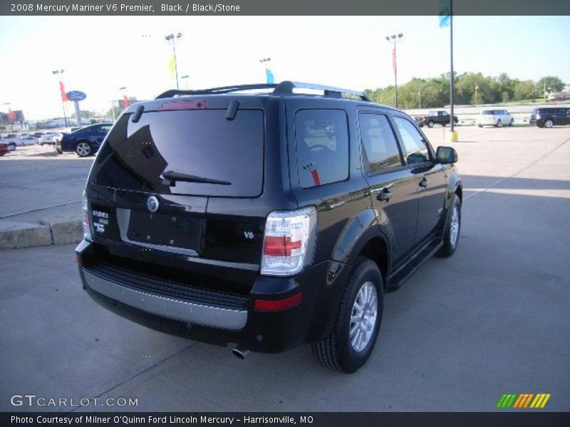 Black / Black/Stone 2008 Mercury Mariner V6 Premier