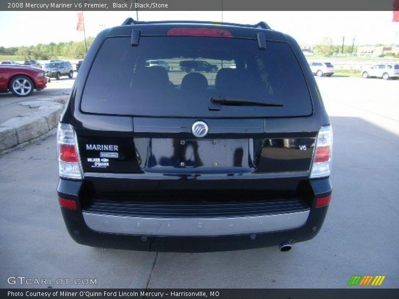 Black / Black/Stone 2008 Mercury Mariner V6 Premier
