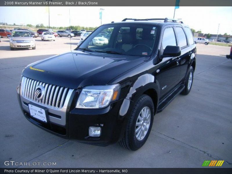 Black / Black/Stone 2008 Mercury Mariner V6 Premier