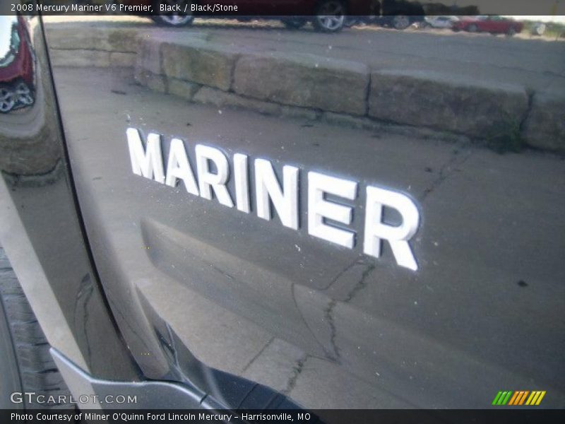 Black / Black/Stone 2008 Mercury Mariner V6 Premier