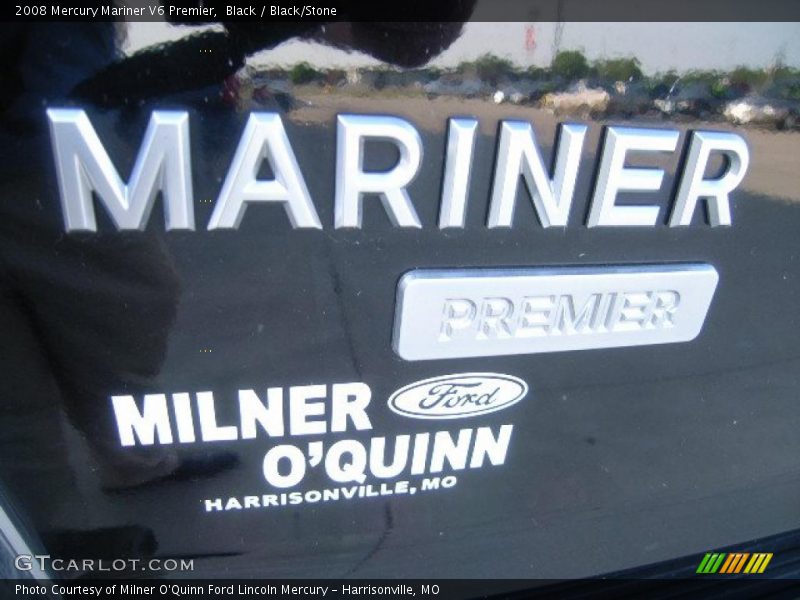 Black / Black/Stone 2008 Mercury Mariner V6 Premier