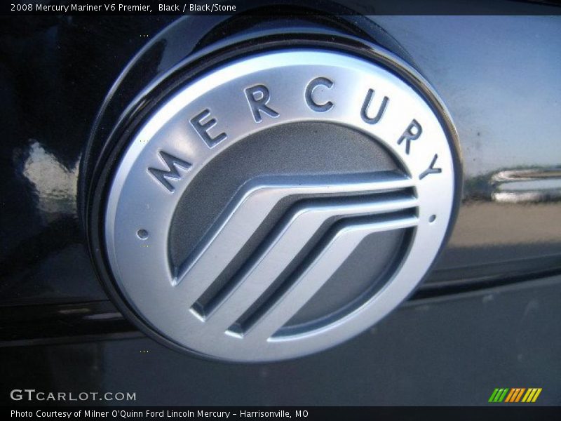 Black / Black/Stone 2008 Mercury Mariner V6 Premier