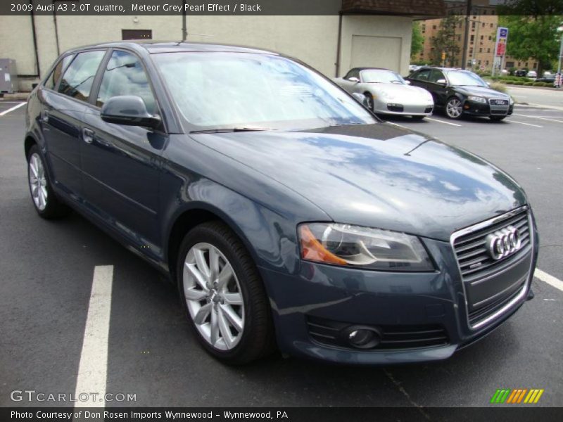 Meteor Grey Pearl Effect / Black 2009 Audi A3 2.0T quattro