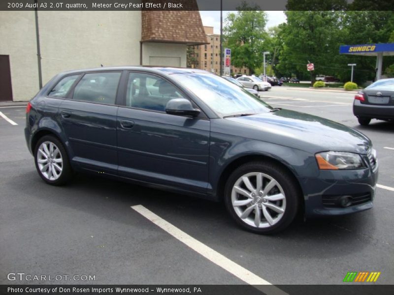 Meteor Grey Pearl Effect / Black 2009 Audi A3 2.0T quattro