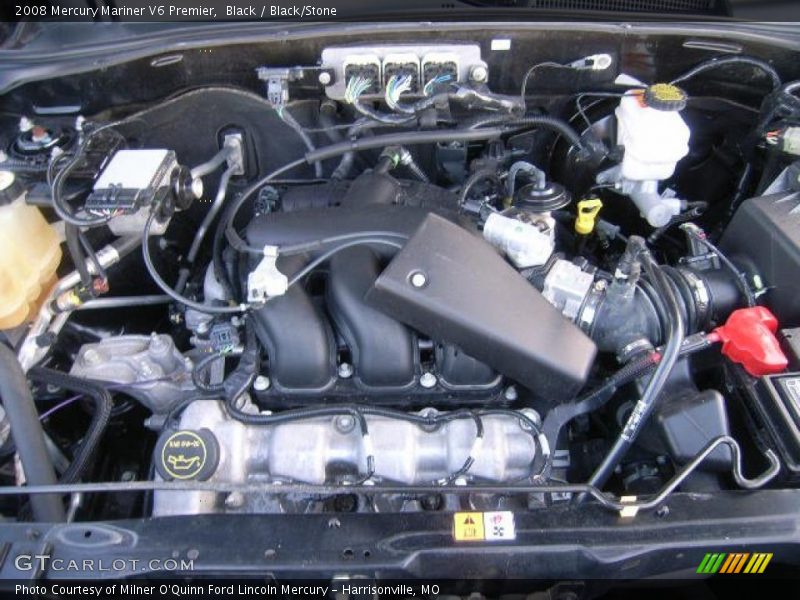Black / Black/Stone 2008 Mercury Mariner V6 Premier
