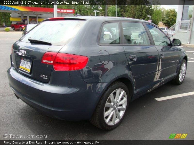Meteor Grey Pearl Effect / Black 2009 Audi A3 2.0T quattro