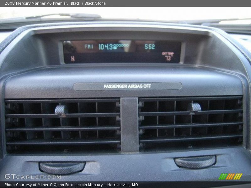 Black / Black/Stone 2008 Mercury Mariner V6 Premier