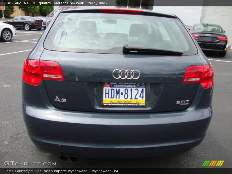 Meteor Grey Pearl Effect / Black 2009 Audi A3 2.0T quattro