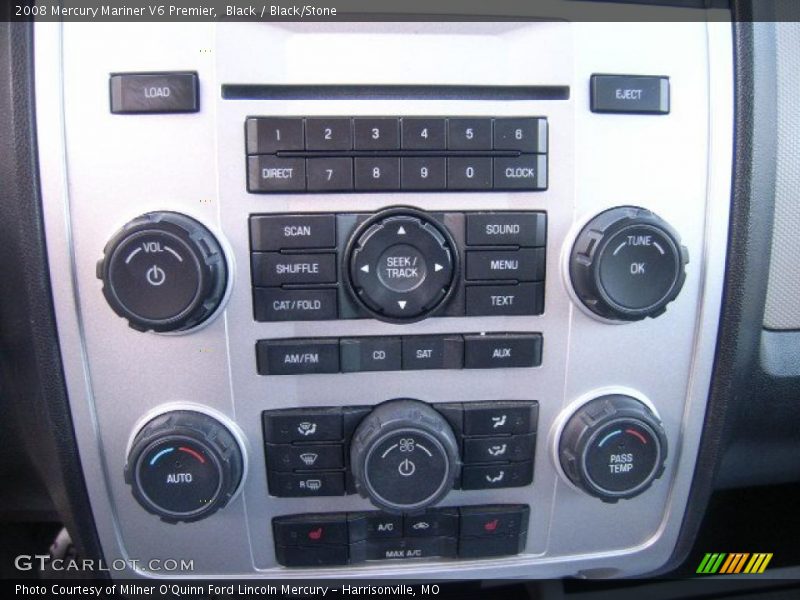 Black / Black/Stone 2008 Mercury Mariner V6 Premier