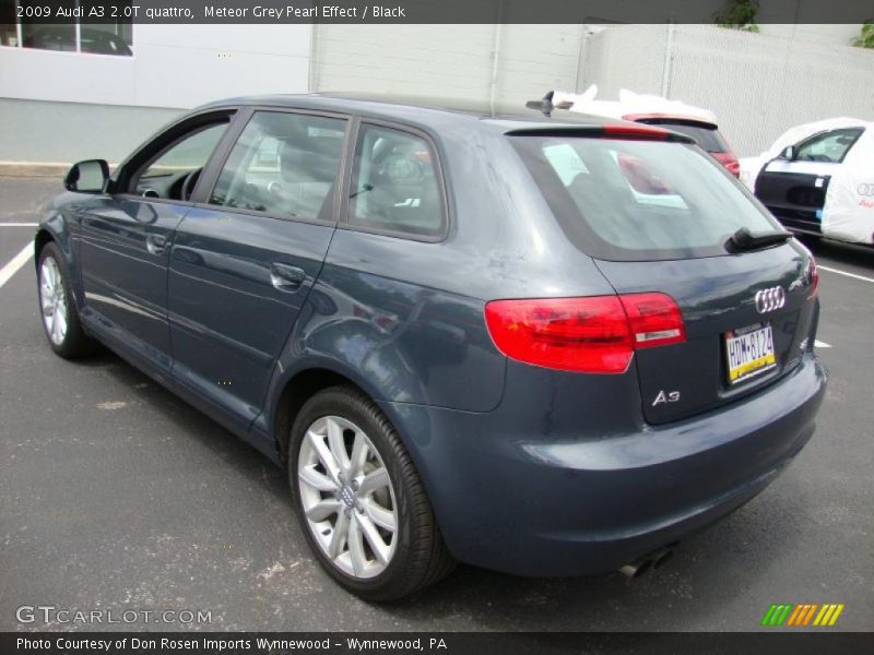 Meteor Grey Pearl Effect / Black 2009 Audi A3 2.0T quattro