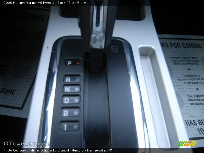 Black / Black/Stone 2008 Mercury Mariner V6 Premier