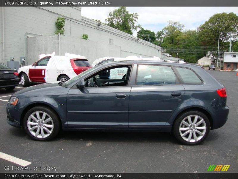 Meteor Grey Pearl Effect / Black 2009 Audi A3 2.0T quattro