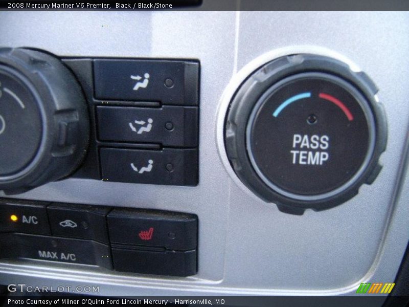 Black / Black/Stone 2008 Mercury Mariner V6 Premier
