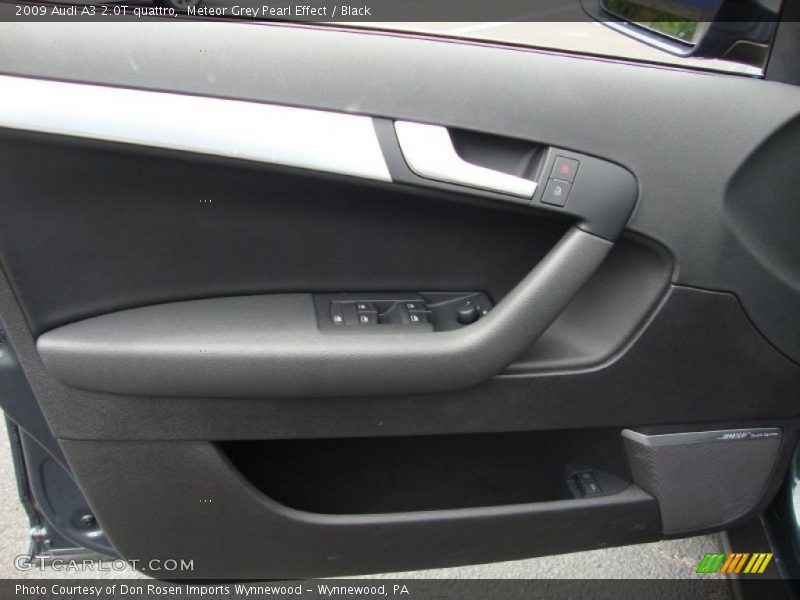 Meteor Grey Pearl Effect / Black 2009 Audi A3 2.0T quattro