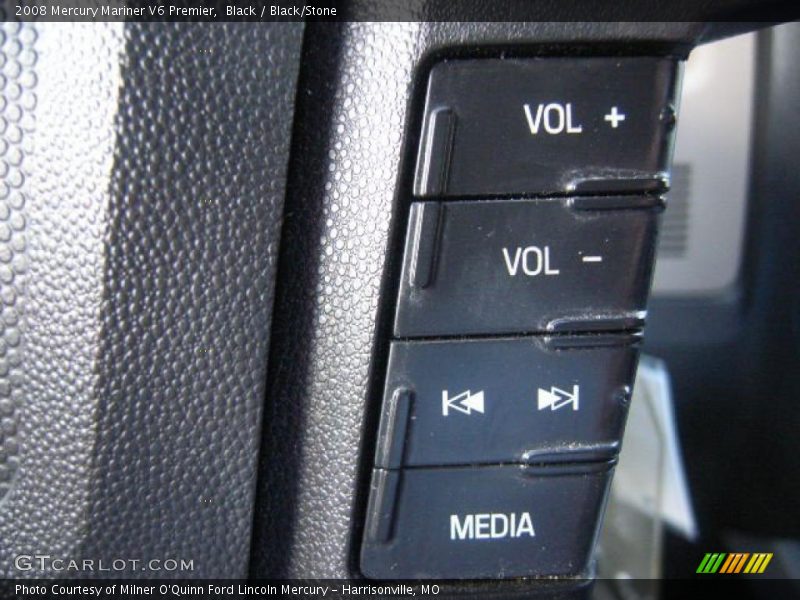 Black / Black/Stone 2008 Mercury Mariner V6 Premier