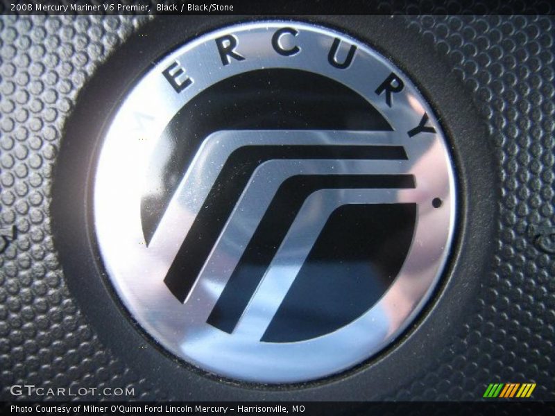 Black / Black/Stone 2008 Mercury Mariner V6 Premier