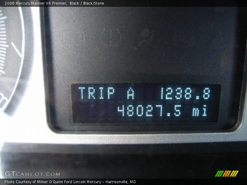 Black / Black/Stone 2008 Mercury Mariner V6 Premier