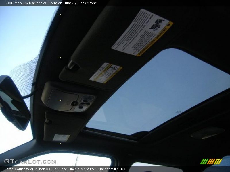 Black / Black/Stone 2008 Mercury Mariner V6 Premier