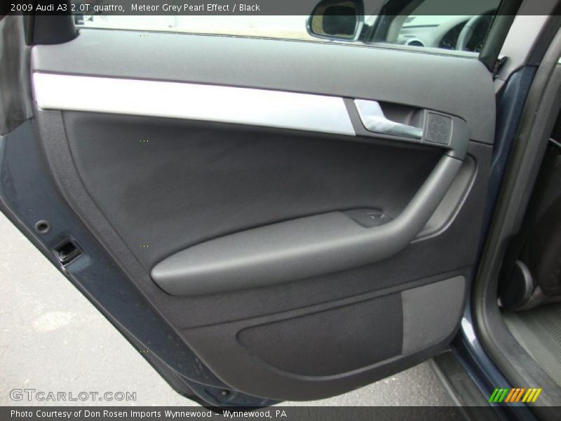 Meteor Grey Pearl Effect / Black 2009 Audi A3 2.0T quattro
