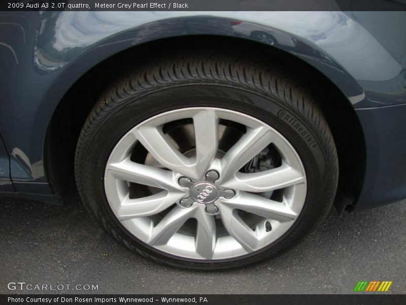 Meteor Grey Pearl Effect / Black 2009 Audi A3 2.0T quattro