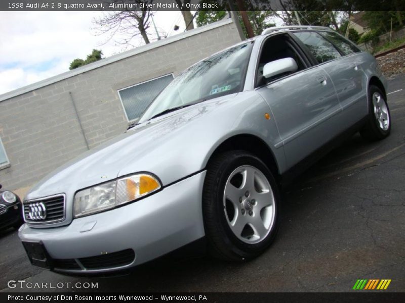 Aluminum Silver Metallic / Onyx Black 1998 Audi A4 2.8 quattro Avant