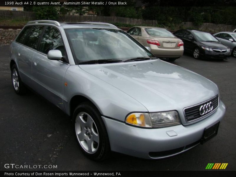 Aluminum Silver Metallic / Onyx Black 1998 Audi A4 2.8 quattro Avant