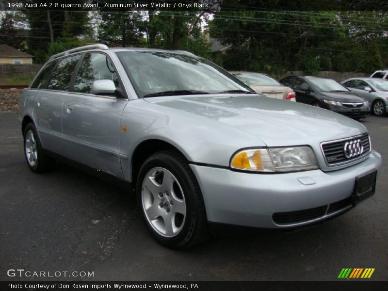 Aluminum Silver Metallic / Onyx Black 1998 Audi A4 2.8 quattro Avant