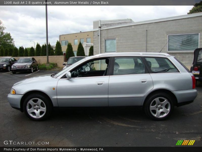 Aluminum Silver Metallic / Onyx Black 1998 Audi A4 2.8 quattro Avant