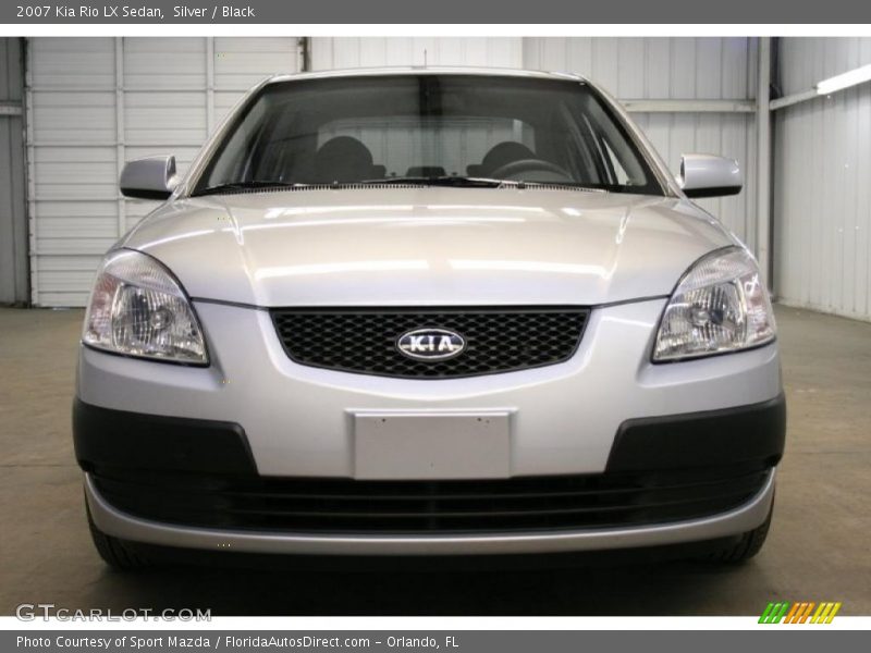Silver / Black 2007 Kia Rio LX Sedan