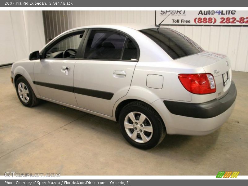 Silver / Black 2007 Kia Rio LX Sedan
