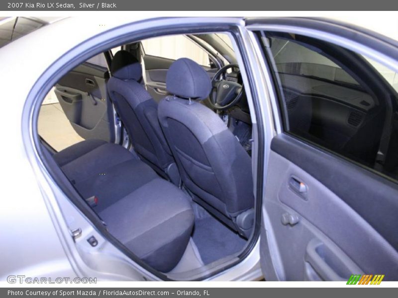 Silver / Black 2007 Kia Rio LX Sedan