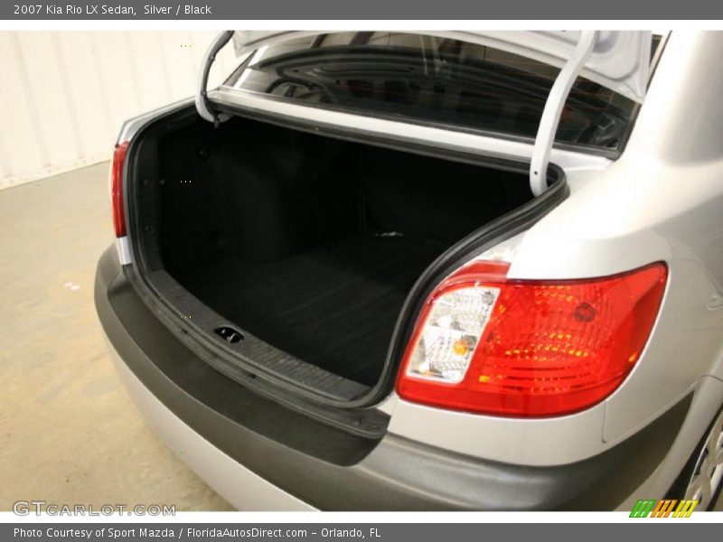 Silver / Black 2007 Kia Rio LX Sedan
