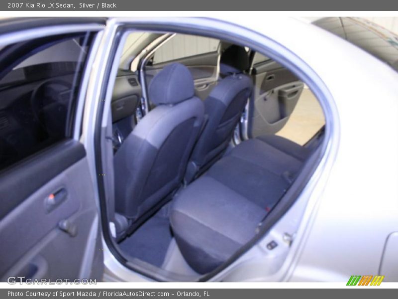 Silver / Black 2007 Kia Rio LX Sedan