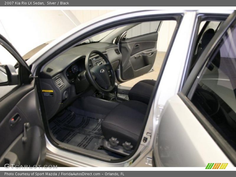 Silver / Black 2007 Kia Rio LX Sedan