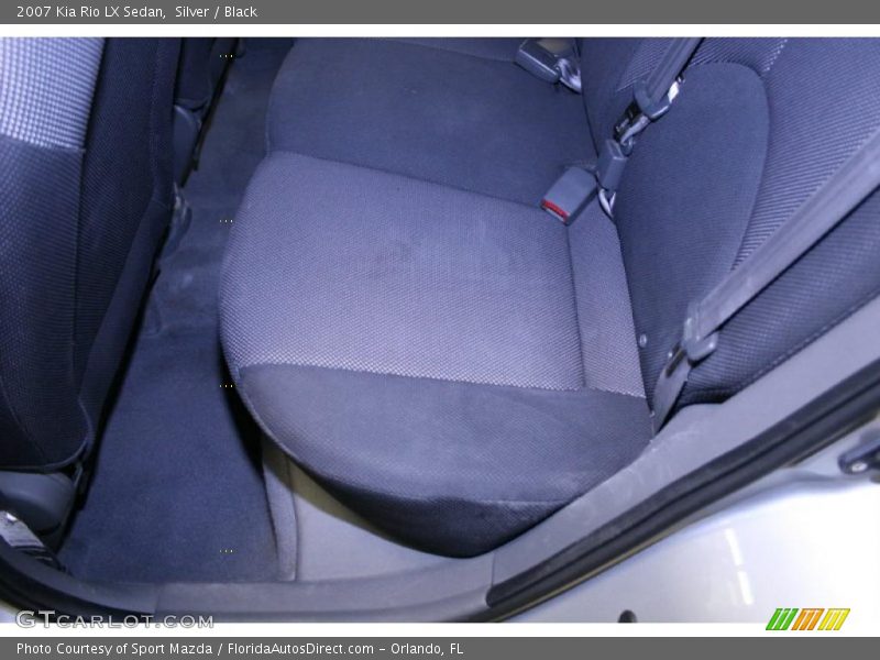 Silver / Black 2007 Kia Rio LX Sedan