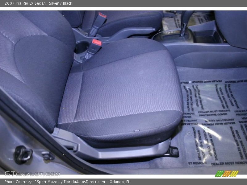 Silver / Black 2007 Kia Rio LX Sedan