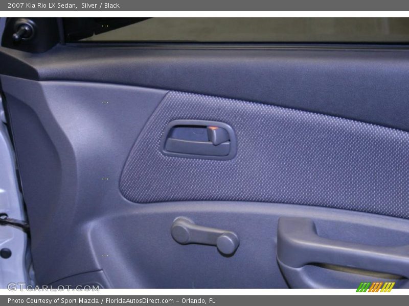 Silver / Black 2007 Kia Rio LX Sedan