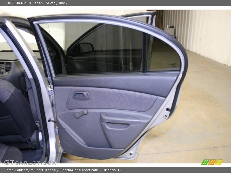 Silver / Black 2007 Kia Rio LX Sedan