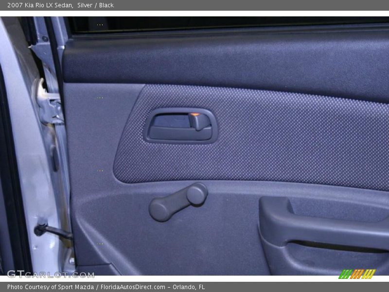 Silver / Black 2007 Kia Rio LX Sedan