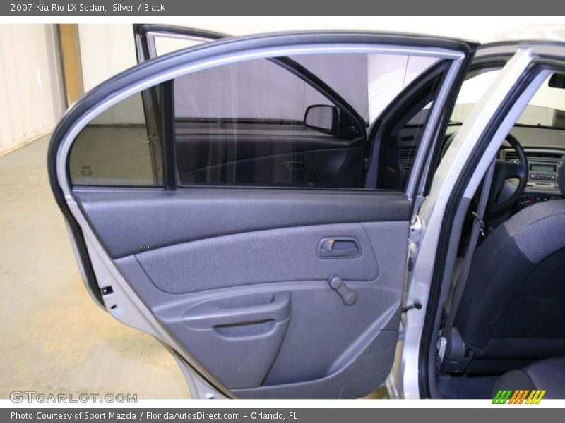 Silver / Black 2007 Kia Rio LX Sedan