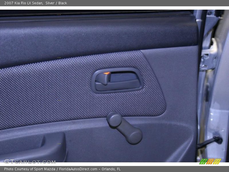 Silver / Black 2007 Kia Rio LX Sedan