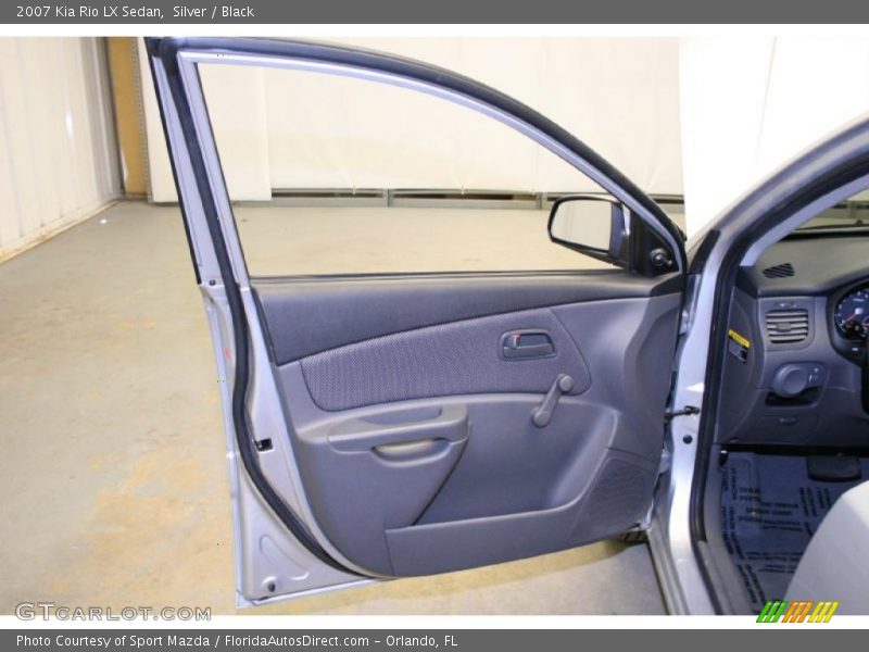 Silver / Black 2007 Kia Rio LX Sedan