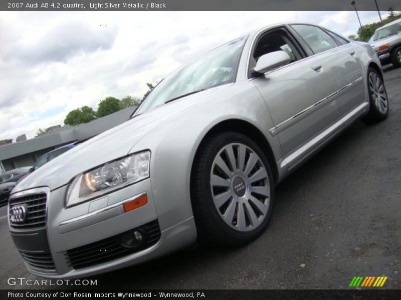 Light Silver Metallic / Black 2007 Audi A8 4.2 quattro