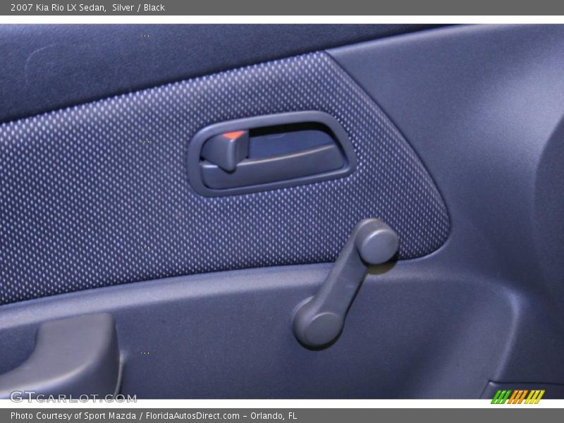 Silver / Black 2007 Kia Rio LX Sedan
