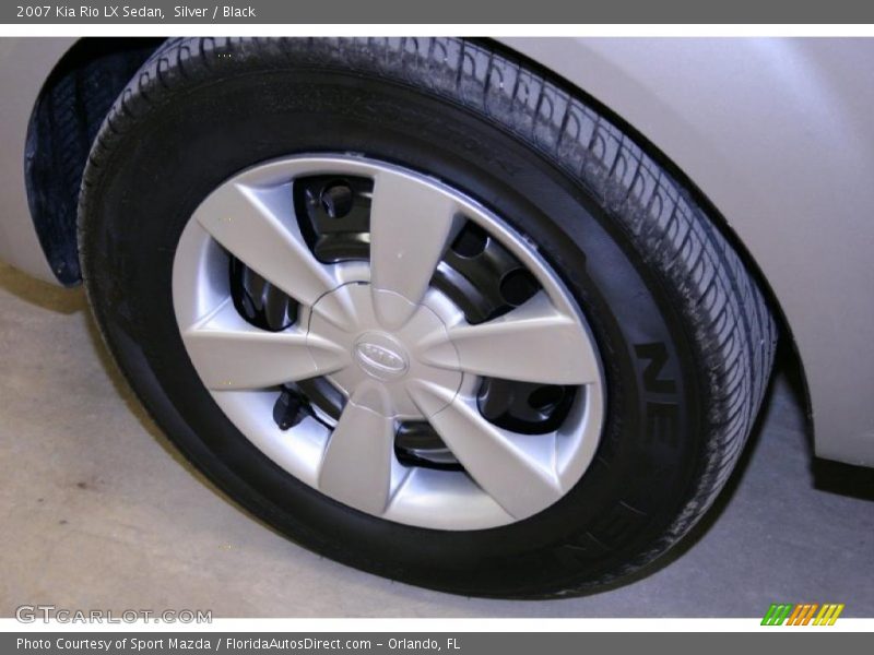 Silver / Black 2007 Kia Rio LX Sedan