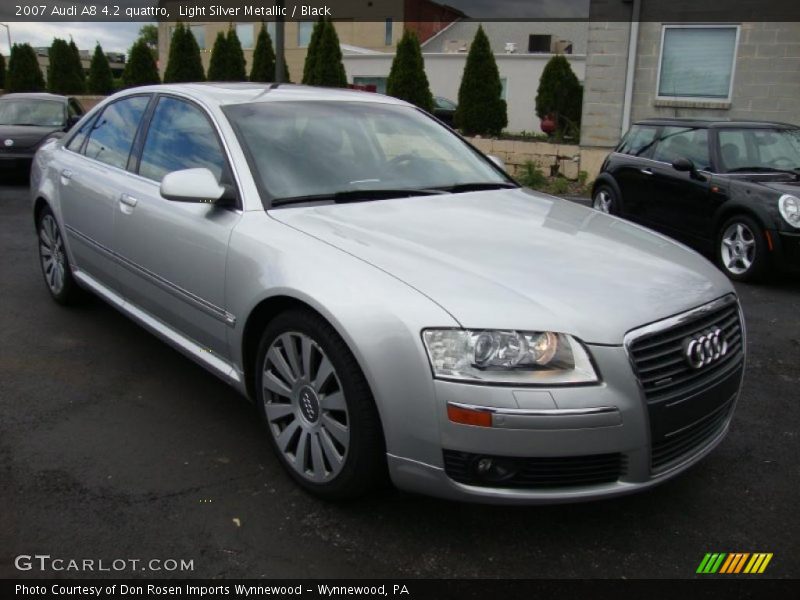 Light Silver Metallic / Black 2007 Audi A8 4.2 quattro